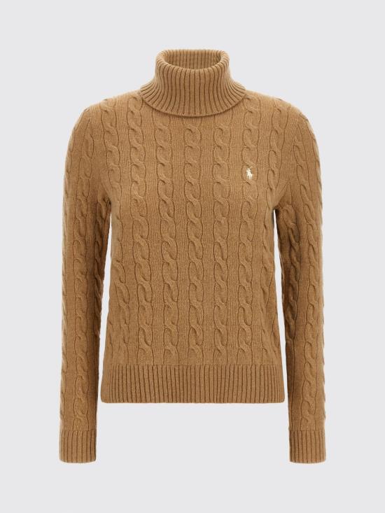 26FW 폴로 랄프로렌 울 캐시미어 케이블 니트 터틀넥 211888686 006 Beige - POLO RALPH LAUREN