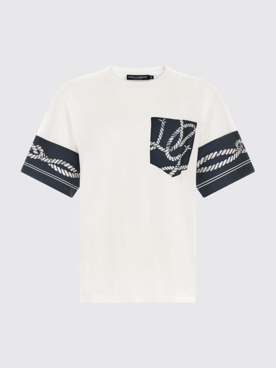 26FW 돌체앤가바나 반팔 티셔츠 G8SB2TG7QKH HB6EY Blue - DOLCE & GABBANA