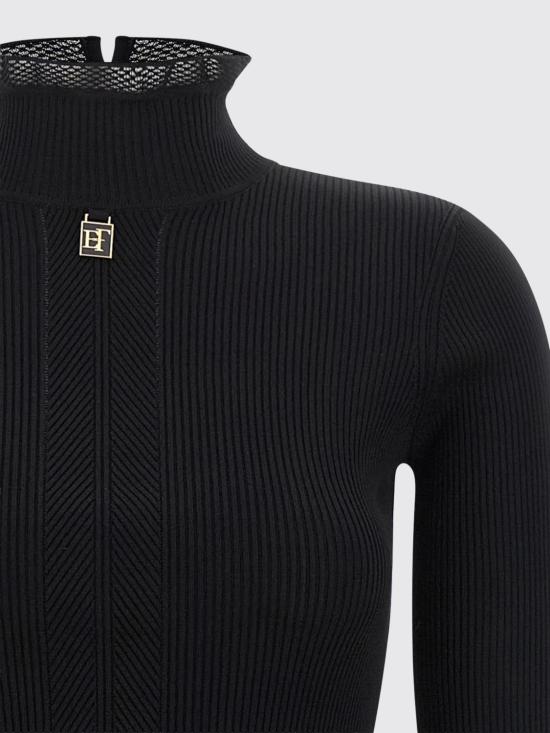 26FW 엘리자베타프랜치 롱 원피스 AM21B66E2 110 Black - ELISABETTA FRANCHI