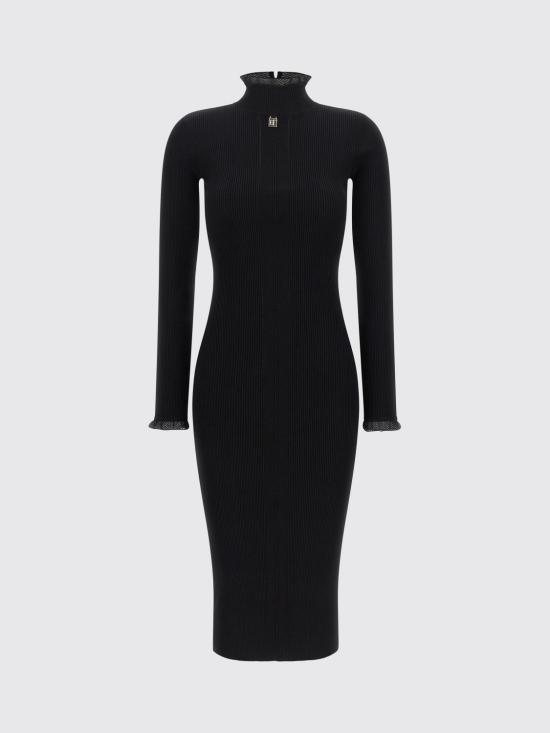 26FW 엘리자베타프랜치 롱 원피스 AM21B66E2 110 Black - ELISABETTA FRANCHI