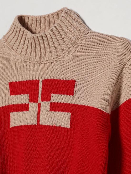 26FW [키즈] 엘리자베타프랜치 터틀넥 니트 EFMA215CFL098 D641 Red - ELISABETTA FRANCHI