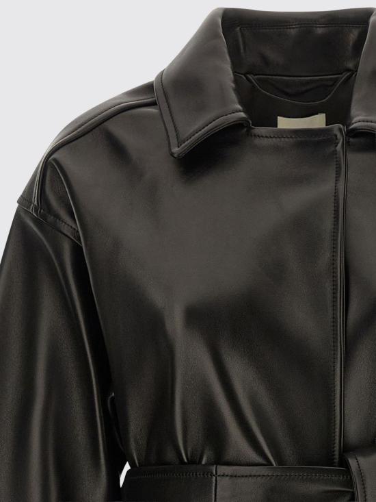 26FW 케이트 엘더 레더 자켓 엘더 레더 자켓 62391012 200 Black - KHAITE