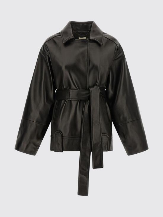26FW 케이트 엘더 레더 자켓 엘더 레더 자켓 62391012 200 Black - KHAITE