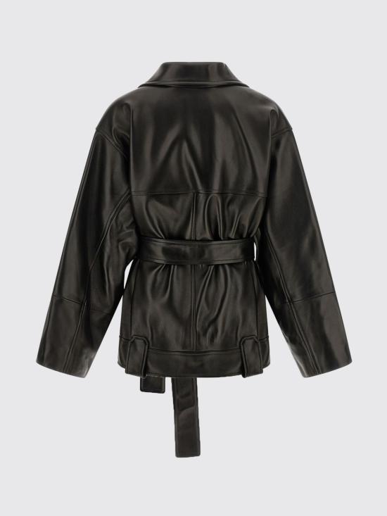26FW 케이트 엘더 레더 자켓 엘더 레더 자켓 62391012 200 Black - KHAITE