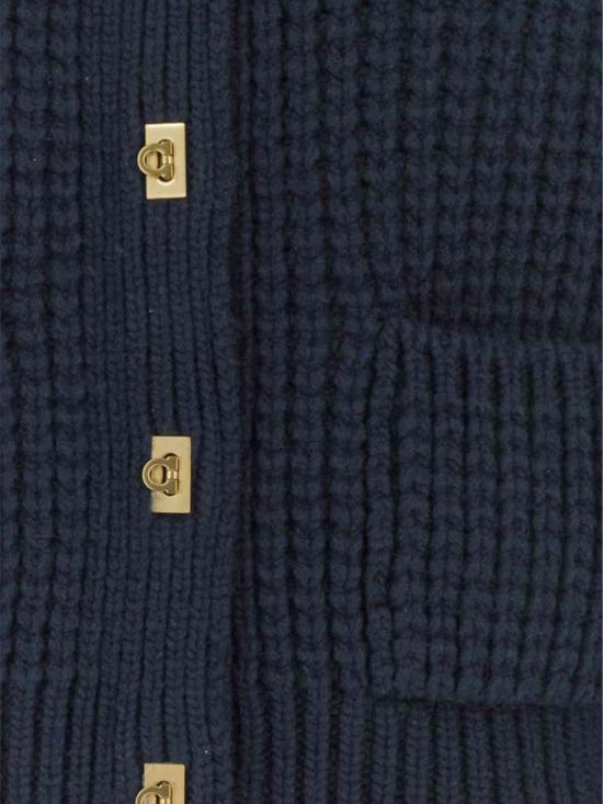 26FW 살바토레 페라가모 가디건 13I549 796045 Navy - SALVATORE FERRAGAMO