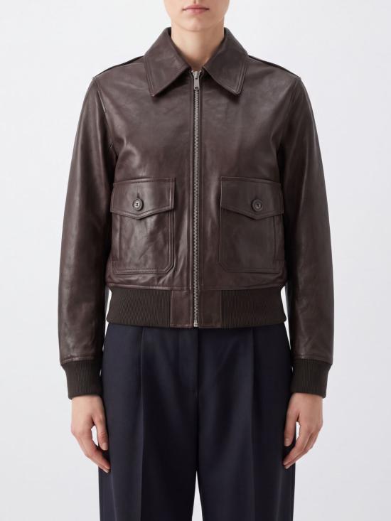26FW 아페쎄 가죽 자켓 PXCDGF32052 CAA Brown