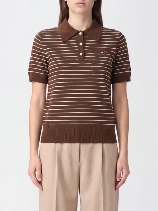 26FW 아페쎄 폴로 티셔츠 COHLPF23509 TCA Brown