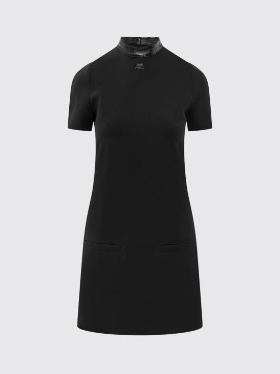 26FW 쿠레쥬 미디 원피스 326CRO920PL0159 9999 Black - COURREGES