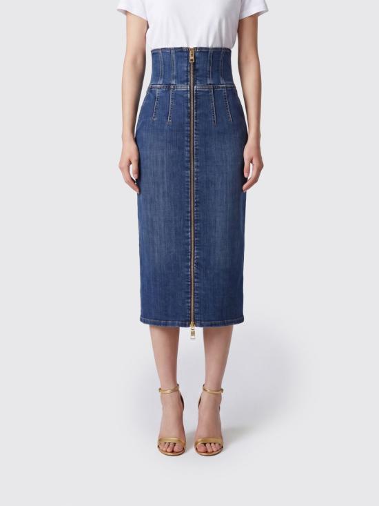 26FW 엘리자베타프랜치 데님 스커트 GJ01N66E2 139 Navy