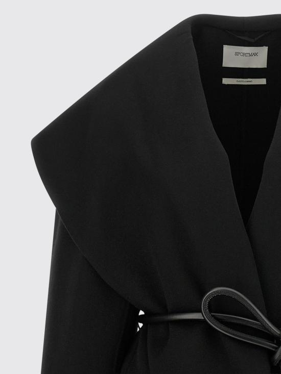 26FW 스포트막스 코트 2622086031600 013 Black - SPORTMAX