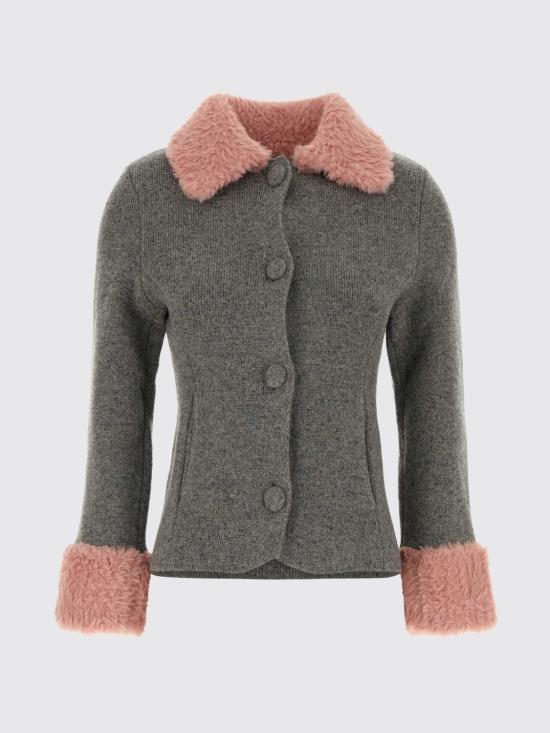 26FW 모스키노 가디건 05805503 497 Grey - MOSCHINO