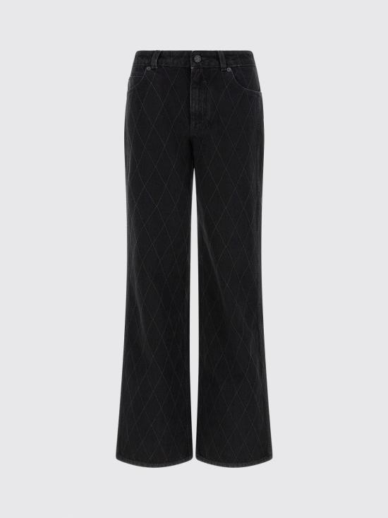 26FW 발망 데님 팬츠 HF1MI052DG13 0PC Black - BALMAIN