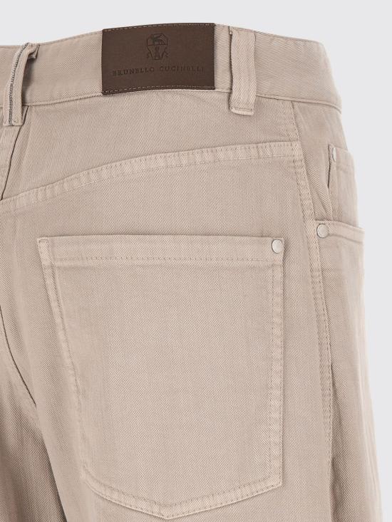 26FW 브루넬로 쿠치넬리 스트레이트 팬츠 MH137P4057 C2471 Beige - BRUNELLO CUCINELLI