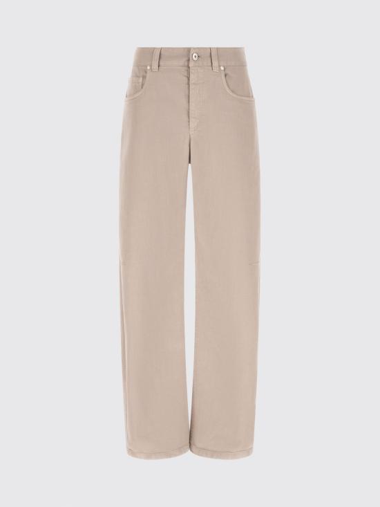 26FW 브루넬로 쿠치넬리 스트레이트 팬츠 MH137P4057 C2471 Beige - BRUNELLO CUCINELLI