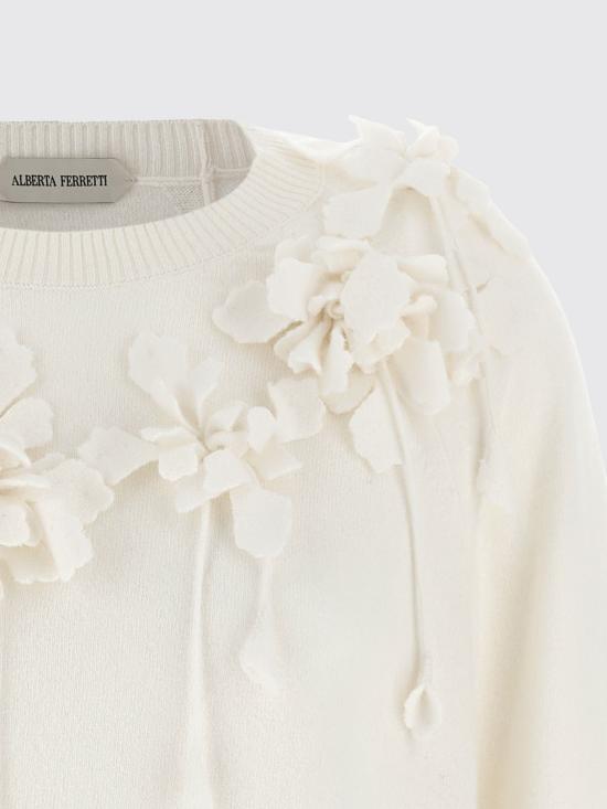 26FW 알베르타 페레티 스웨터 09206604 0002 White - ALBERTA FERRETTI