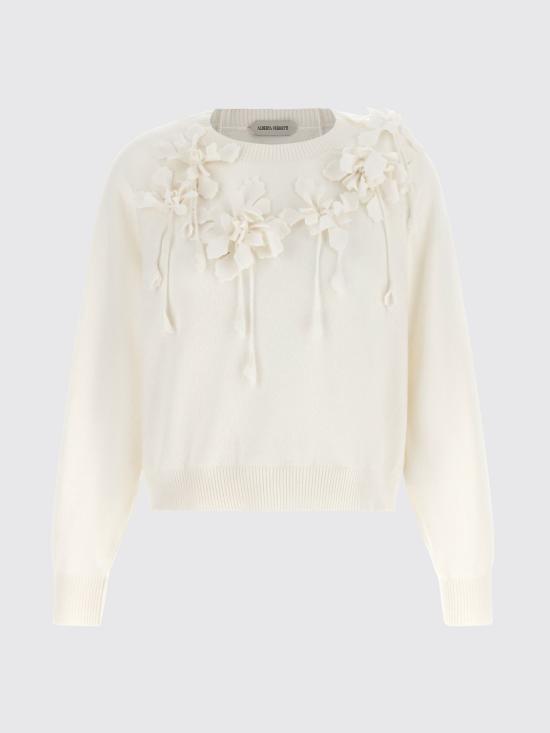 26FW 알베르타 페레티 스웨터 09206604 0002 White - ALBERTA FERRETTI