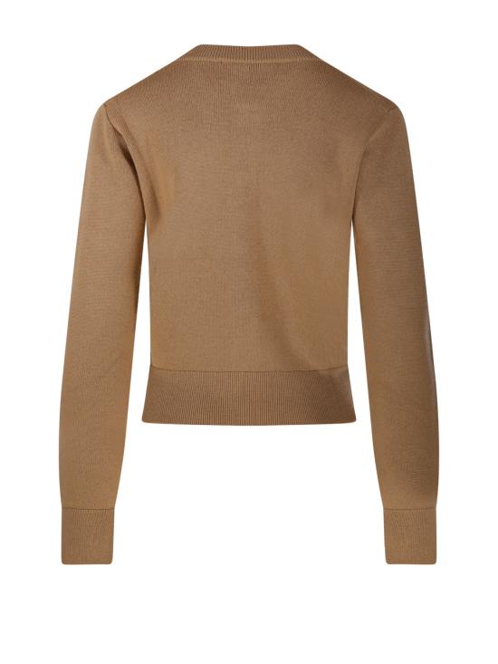 26FW 아미 크루넥 울 가디건 FKC361 001 A335 CAMEL CHINE NOIR - AMI