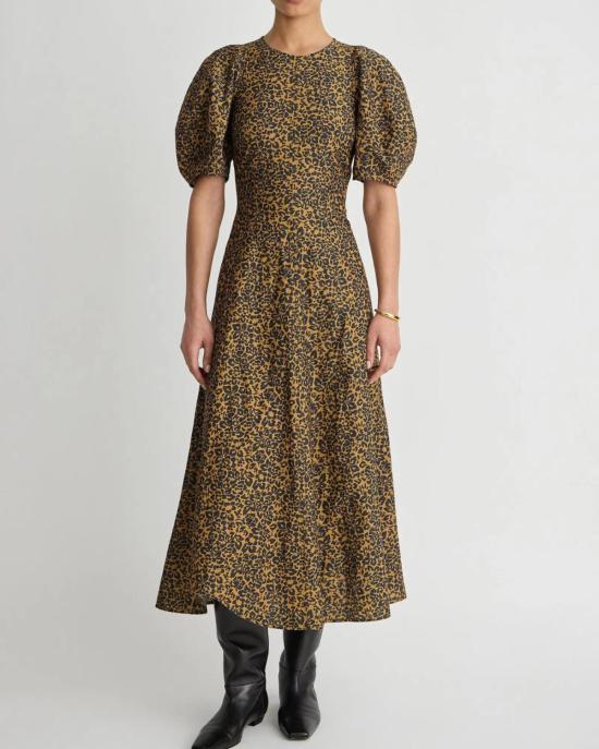  어피스 어파트 롱 원피스 Apiece Apart Bettina Maxi Dress Leo Floral Midnight