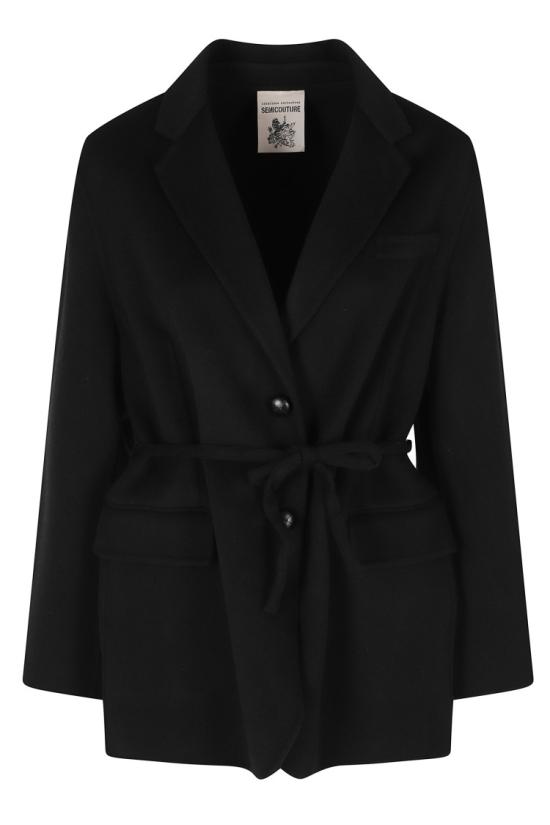 26FW 세미쿠튀르 코트 Y6WV03 099 Black