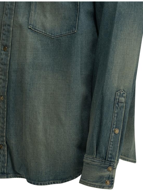 26FW 아프레쎄 데님 셔츠 26AAP0219INDIGO LIGHT BLUE - A.PRESSE