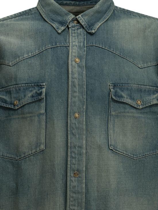 26FW 아프레쎄 데님 셔츠 26AAP0219INDIGO LIGHT BLUE - A.PRESSE