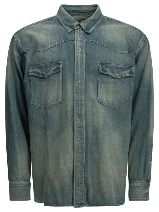 26FW 아프레쎄 데님 셔츠 26AAP0219INDIGO LIGHT BLUE