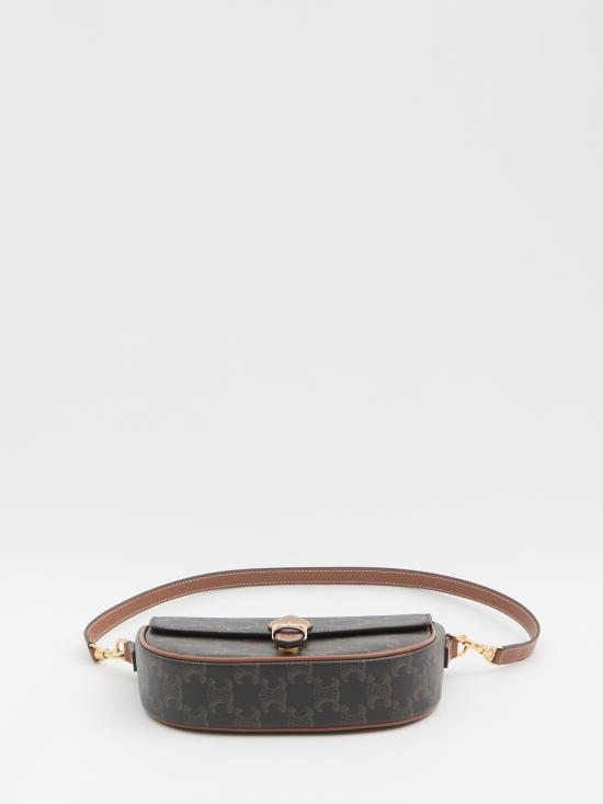 26FW 셀린느 트리옹프 캔버스 폴코 숄더백 122652GTL 04LU BEIGE - CELINE