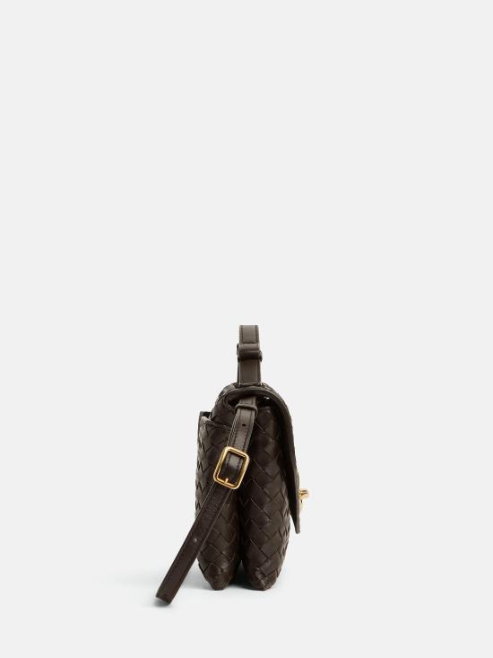 26FW 보테가베네타 노트 락 크로스바디백 817191V08Z0 2190 BROWN - BOTTEGA VENETA