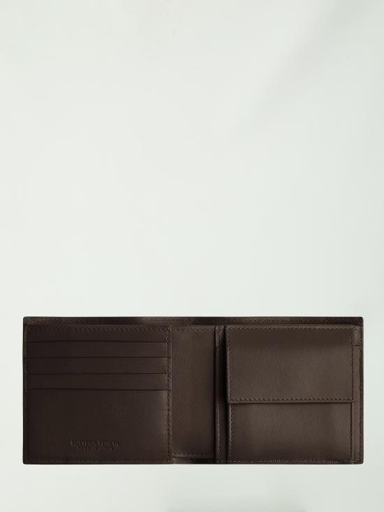 26FW 보테가베네타 인트레치아토 폴더 반지갑 749412VCPQ4 2145 BROWN - BOTTEGA VENETA