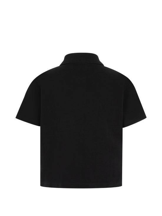 26FW 생로랑 폴로 티셔츠 A003I4Y38EK 1000 BLACK - SAINT LAURENT