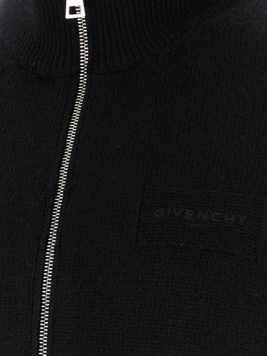 26FW 지방시 집업 니트 BMK01H4YRM 001 BLACK - GIVENCHY