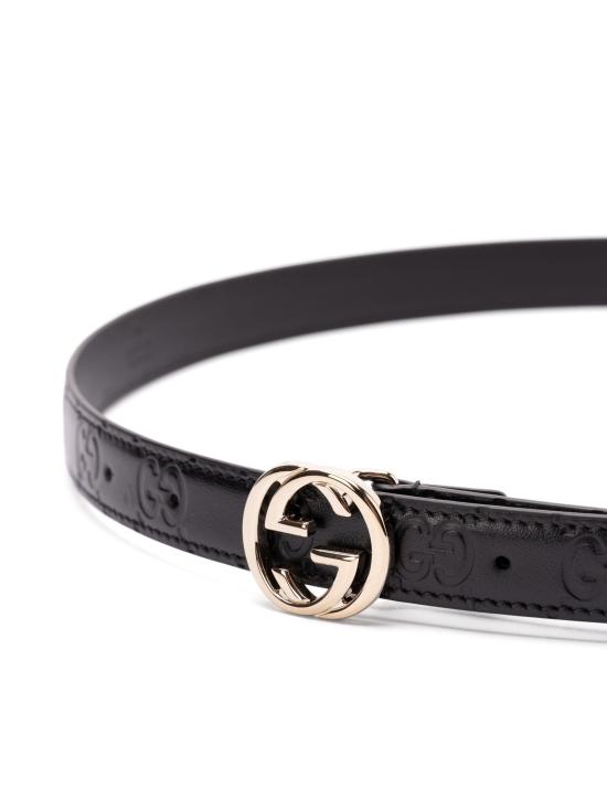 25FW 구찌 레귤러 벨트 813005AAD5L 1000 BLACK - GUCCI