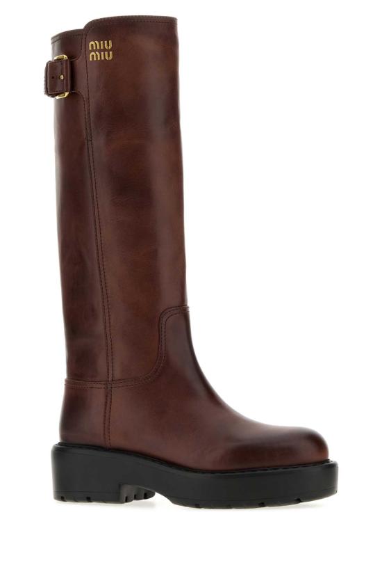 26FW 미우미우 부츠 5W767EF0555OD F0201 BROWN - MIU MIU