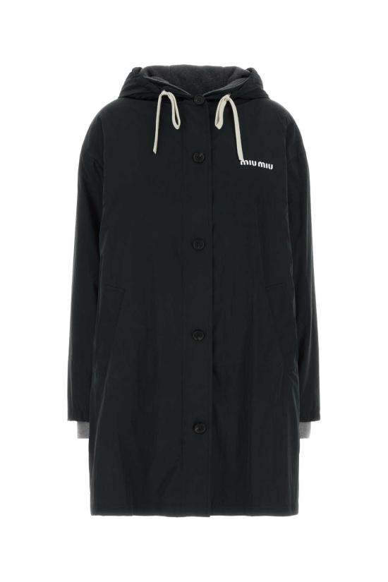 26FW 미우미우 싱글브레스트 퐁제 플리스 카반 자켓 MQ0008SOOO6291 F0002 BLACK
