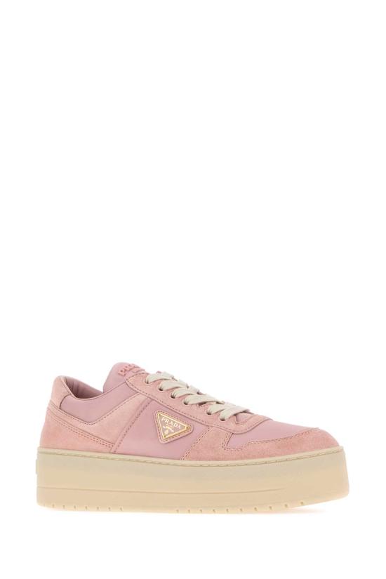 26FW 프라다 다운타운 볼드 레더 스니커즈 1E792MFBC50ZJM F0924 PINK - PRADA
