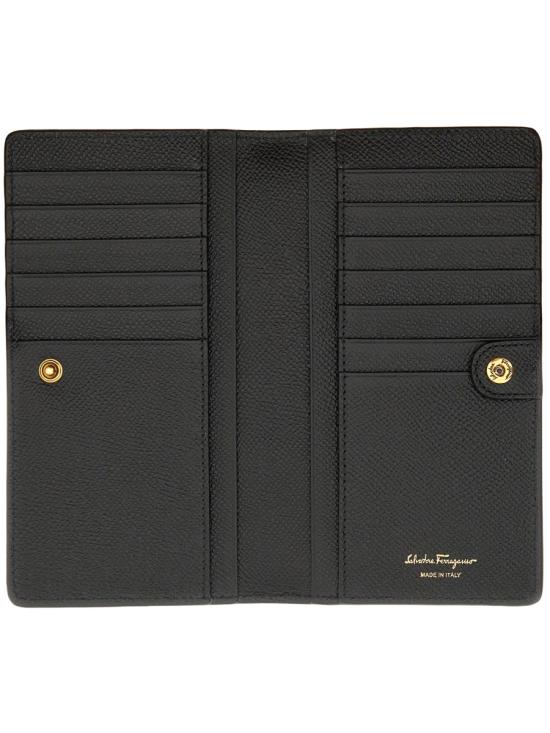  살바토레 페라가모 간치니 폴디드 장지갑 726510 22D779001 BLACK - SALVATORE FERRAGAMO