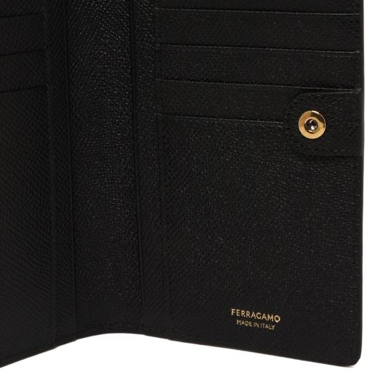  살바토레 페라가모 간치니 폴디드 장지갑 726510 22D779001 BLACK - SALVATORE FERRAGAMO