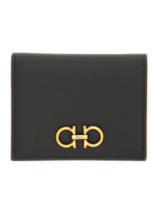  살바토레 페라가모 간치니 반지갑 726512 22D780001 BLACK - SALVATORE FERRAGAMO