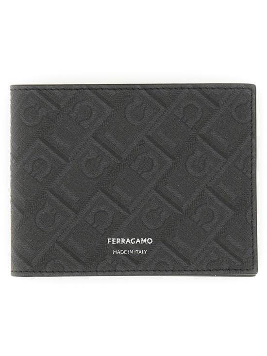 26FW 살바토레 페라가모 모노그램 숏 월렛 780328 661550002 BLACK