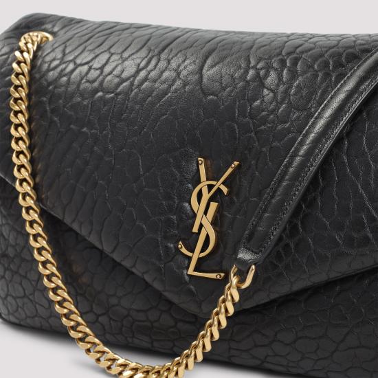  생로랑 그레인 램스킨 칼립소 라지백 777399 AACYT1000 BLACK - SAINT LAURENT