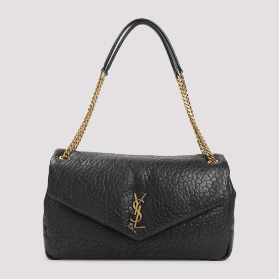  생로랑 그레인 램스킨 칼립소 라지백 777399 AACYT1000 BLACK - SAINT LAURENT