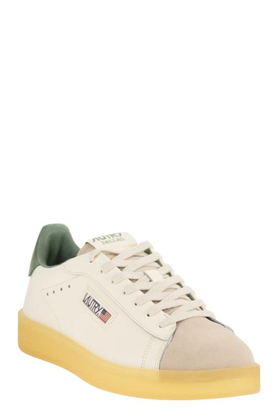 26FW 오트리 Dallas 달라스 로우 스니커즈 ADLMFD03 WHITE GREEN - AUTRY