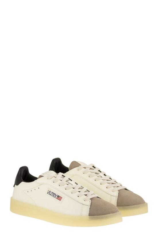 26FW 오트리 Dallas 달라스 로우 스니커즈 ADLMFD02 WHITE BLACK - AUTRY