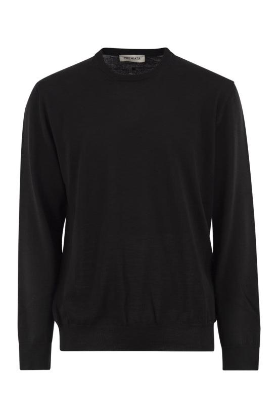 26FW 프리미아타 스웨터 PMG48 WOOL BLACK WOOLBLACK