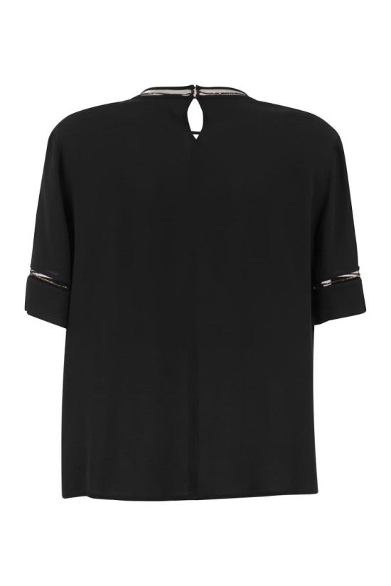 26FW 파비아나 필리피 반팔 티셔츠 TPD226F289L775 825 BLACK - FABIANA FILIPPI