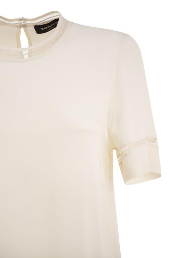 26FW 파비아나 필리피 반팔 티셔츠 TPD226F289L775 0145 BUTTER - FABIANA FILIPPI