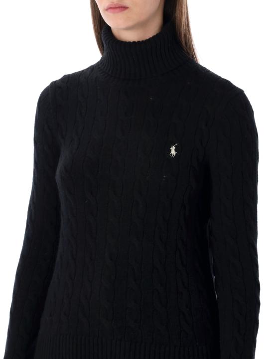 26FW 폴로 랄프로렌 울 캐시미어 케이블 니트 터틀넥 211888686 001 BLACK - POLO RALPH LAUREN