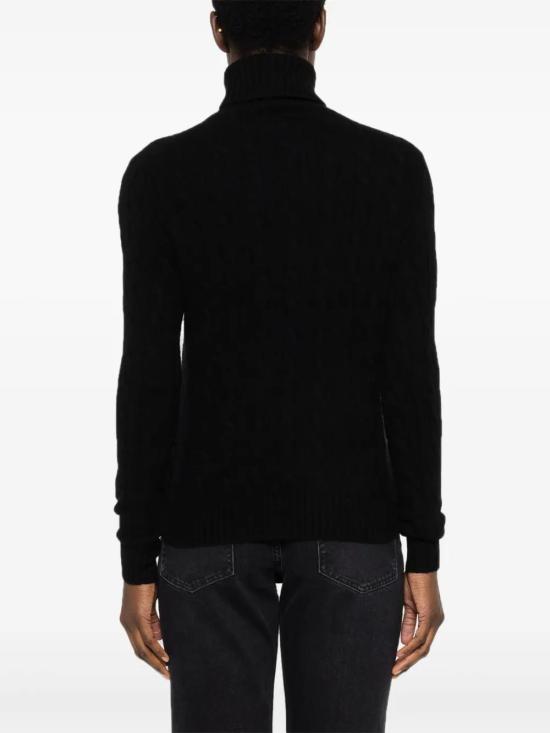 26FW 폴로 랄프로렌 울 캐시미어 케이블 니트 터틀넥 211888686 001 BLACK - POLO RALPH LAUREN