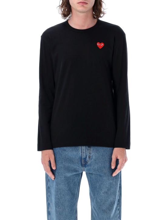 26FW 꼼데가르송 긴팔 티셔츠 AXT118051 BLACK - COMME DES GARCONS