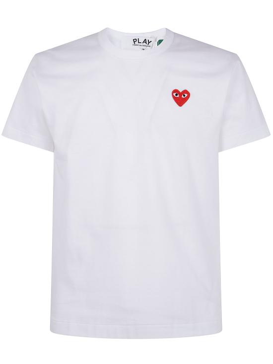 26FW 꼼데가르송 반팔 티셔츠 AXT108051 2 WHITE - COMME DES GARCONS